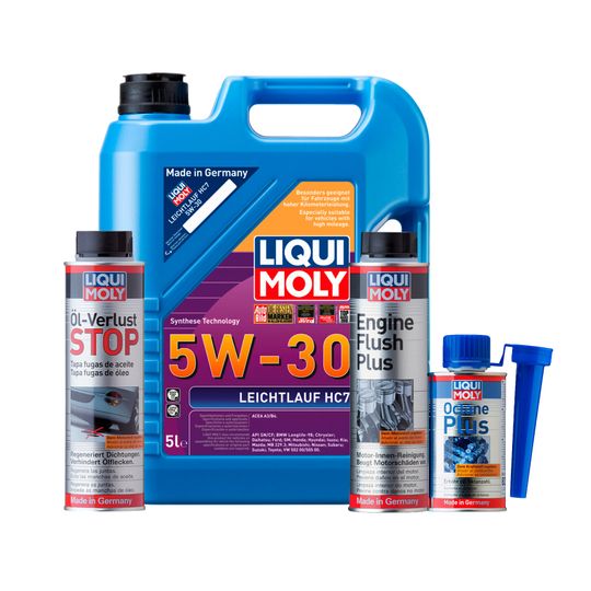 liqui-moly-kit-de-aceite-leichtlauf-hc7-5w30-enjuague-de-motor-y-aditivos-oel-verlust-stop-y-octane-plus-0