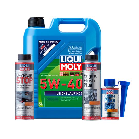 liqui-moly-kit-de-aceite-leichtlauf-hc7-5w40-enjuague-de-motor-y-aditivos-oel-verlust-stop-y-octane-plus-0