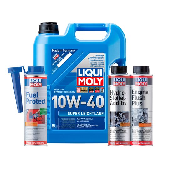 liqui-moly-kit-de-aceite-super-leichtlauf-10w40-enjuague-de-motor-y-aditivos-hydro-stossel-y-fuel-protect-0