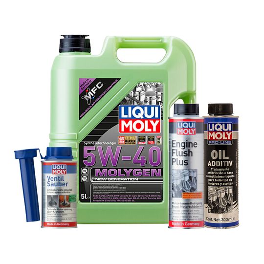 liqui-moly-kit-de-aceite-molygen-5w40-enjuague-de-motor-y-aditivos-pro-line-oil-additiv-y-ventil-sauber-0