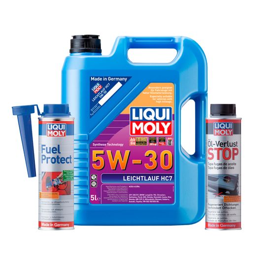 liqui-moly-kit-de-aceite-leichtlauf-hc7-5w30-y-aditivos-oel-verlust-stop-y-fuel-protect-0