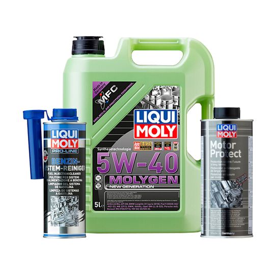 liqui-moly-kit-de-aceite-molygen-new-generation-5w40-y-aditivos-motor-protect-y-pro-line-0
