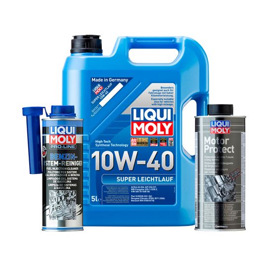 liqui-moly-kit-de-aceite-super-leichtlauf-10w40-y-aditivos-motor-protect-y-pro-line-0