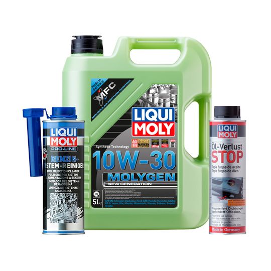 liqui-moly-kit-de-aceite-molygen-new-generation-10w30-y-aditivos-oel-verlust-stop-y-pro-line-0