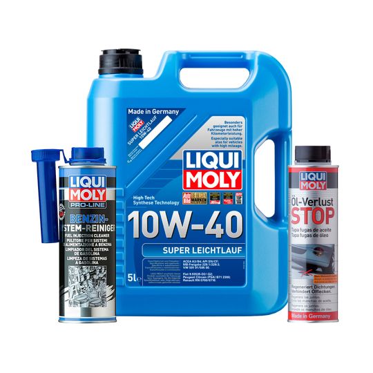 liqui-moly-kit-de-aceite-super-leichtlauf-10w40-y-aditivos-oel-verlust-stop-y-pro-line-0