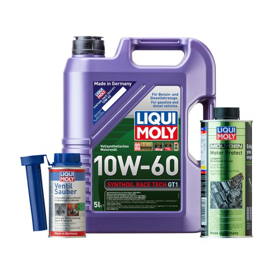 liqui-moly-kit-de-aceite-synthoil-race-tech-gt1-10w60-y-aditivos-motor-protect-molygen-y-ventil-sauber-0