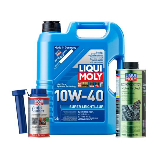 liqui-moly-kit-de-aceite-super-leichtlauf-10w40-y-aditivos-motor-protect-molygen-y-ventil-sauber-0