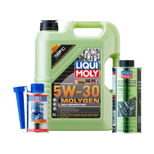 liqui-moly-kit-de-aceite-molygen-new-generation-5w30-y-aditivos-motor-protect-molygen-y-octane-plus-0