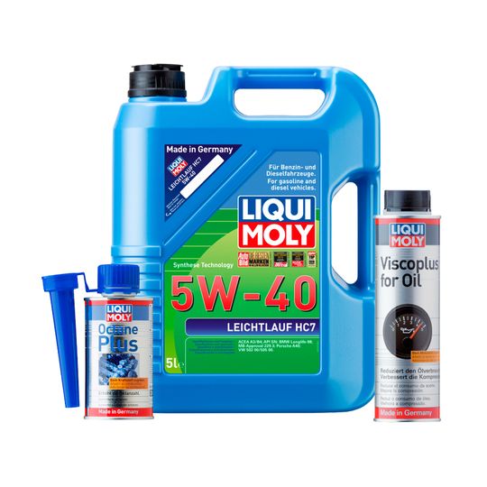 liqui-moly-kit-de-aceite-leichtlauf-hc7-5w40-y-aditivos-viscoplus-y-octane-plus-0