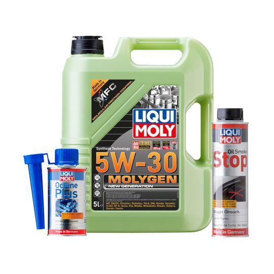 liqui-moly-kit-de-aceite-molygen-new-generation-5w30-y-aditivos-oil-smoke-stop-y-octane-plus-0