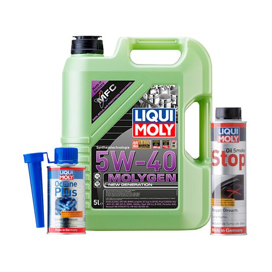 liqui-moly-kit-de-aceite-molygen-new-generation-5w40-y-aditivos-oil-smoke-stop-y-octane-plus-0