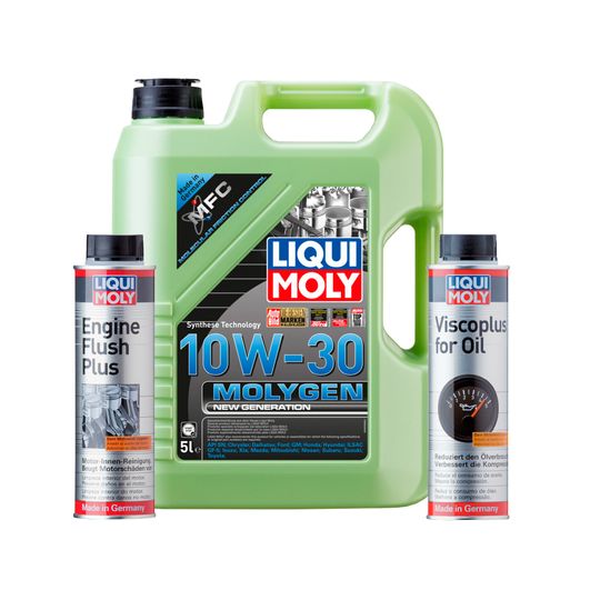 liqui-moly-kit-de-aceite-molygen-new-generation-10w30-enjuague-de-motor-y-aditivo-viscoplus-0