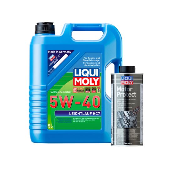 liqui-moly-kit-de-aceite-leichtlauf-hc7-5w40-y-aditivo-motor-protect-0