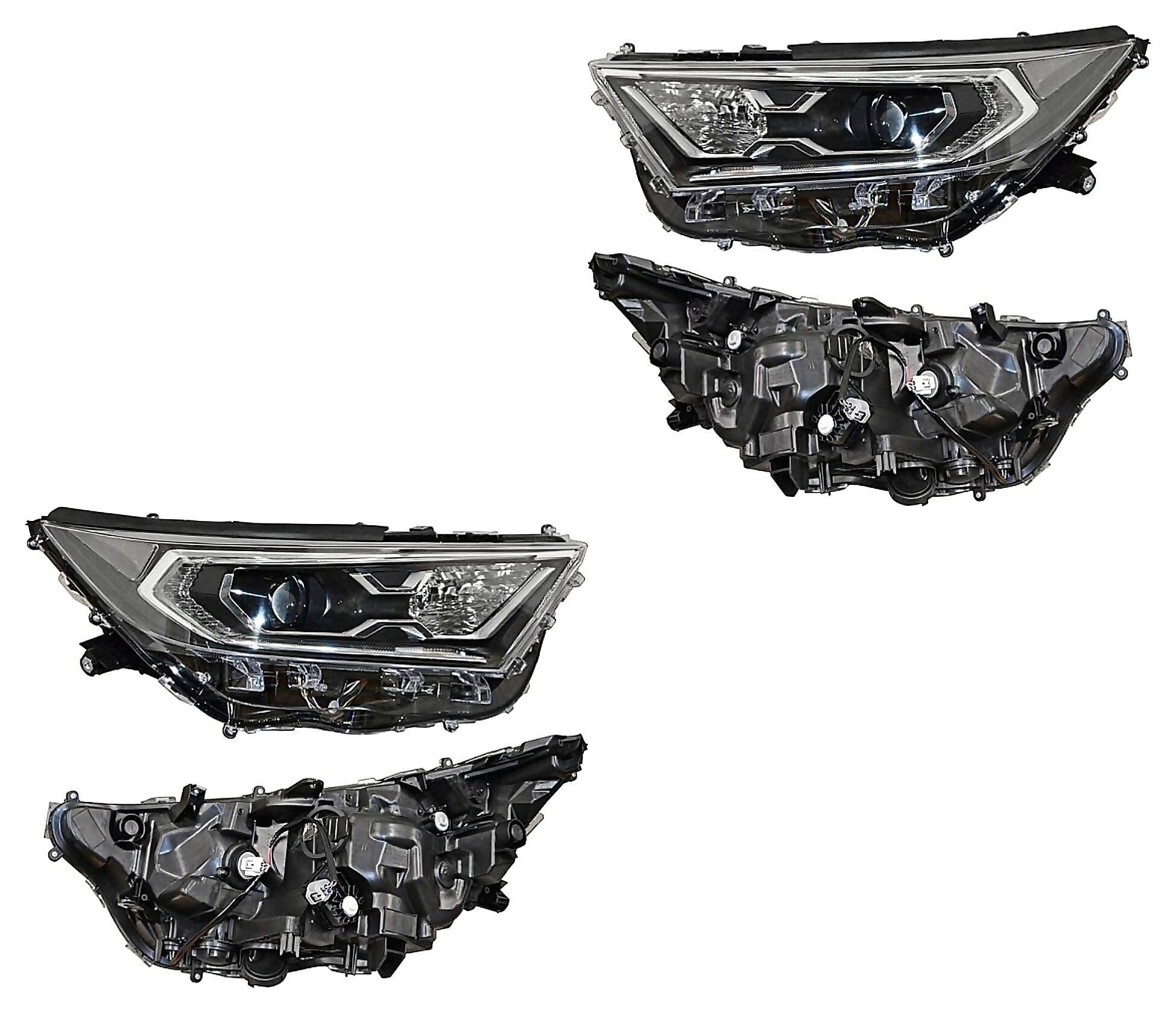 Par De Faros Con Leds Con Motor