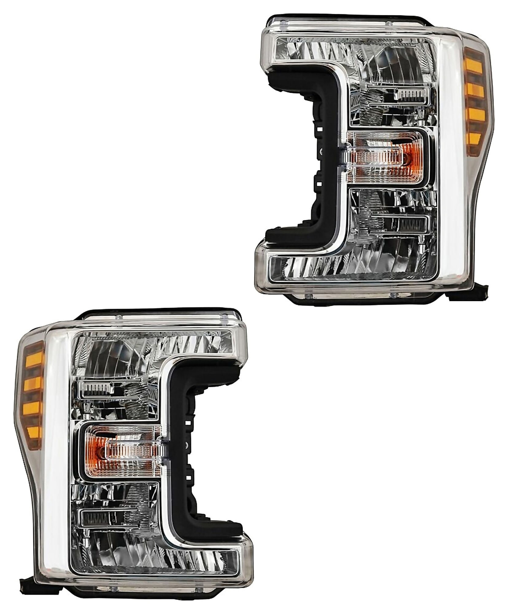 Par De Faros Humo Con Reflejante Ámbar