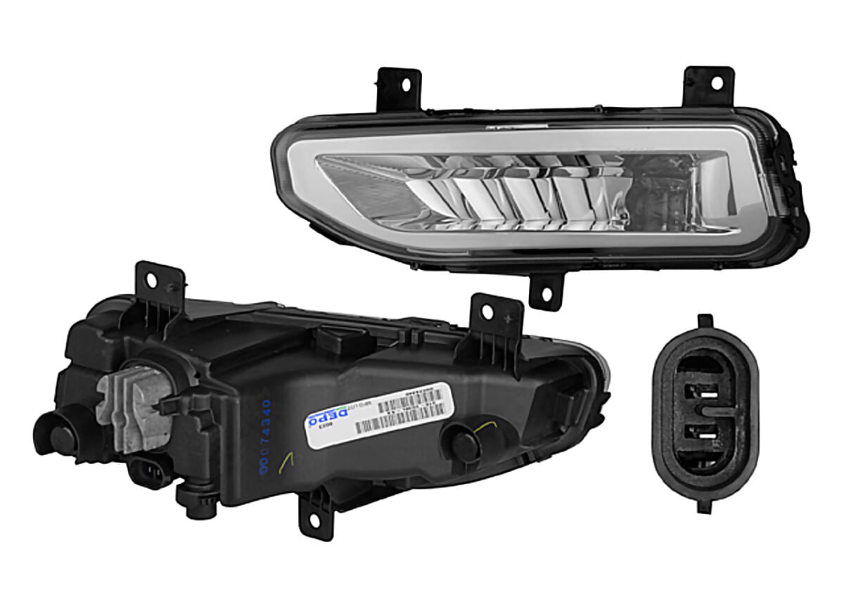 Faro Para Niebla Con Leds Lado Conductor