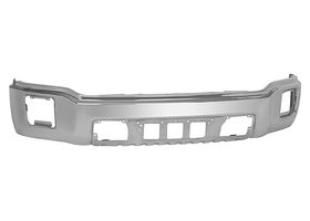 Defensa Delantera Cromada Con Hoyo Para Faro