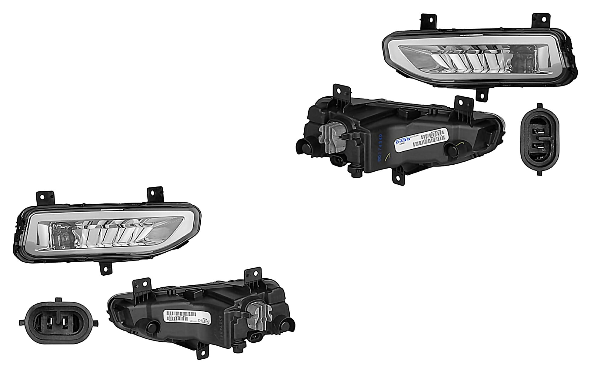 Par De Faros Para Niebla Con Leds