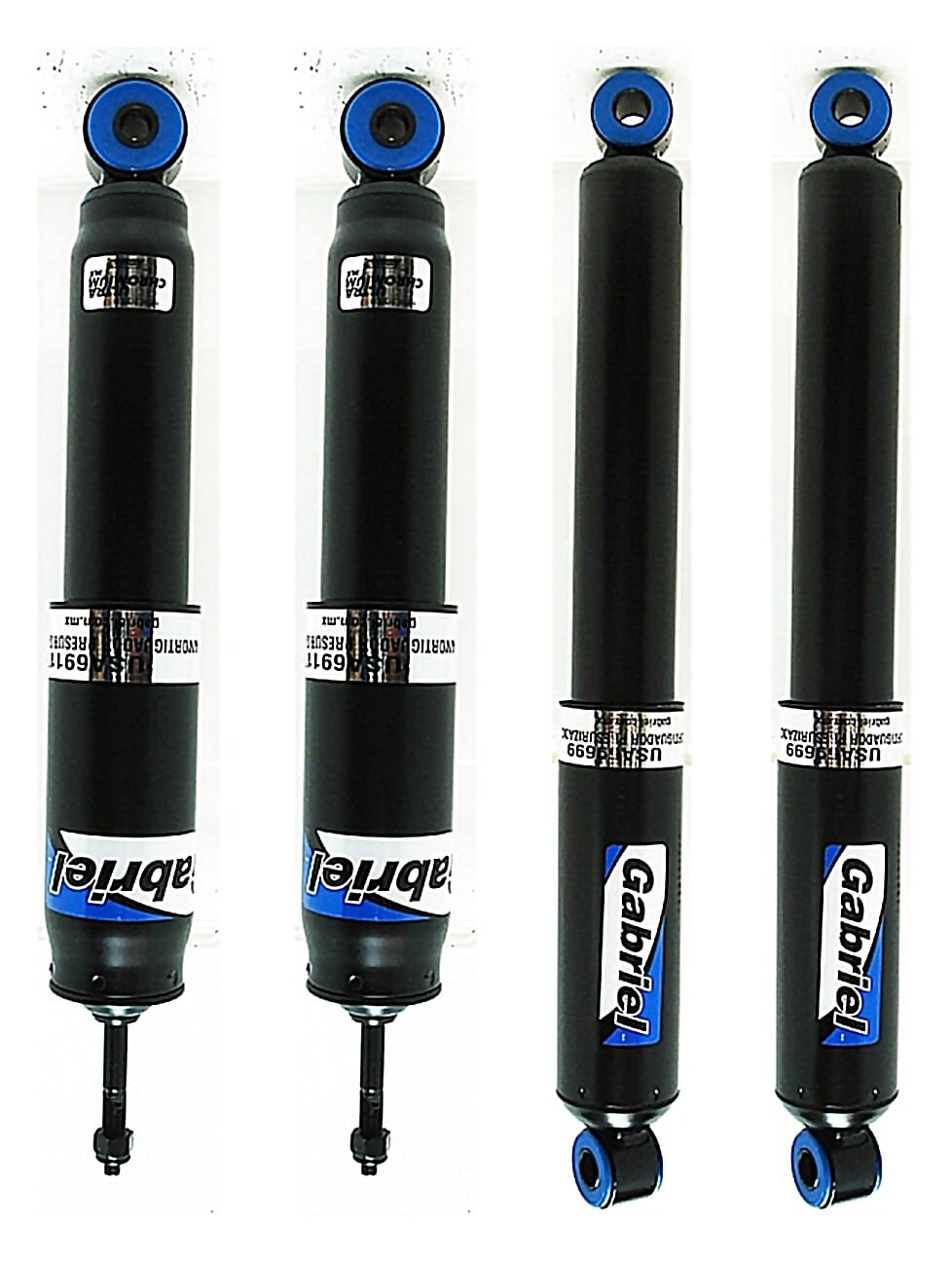 Kit De 4 Amortiguadores Gas Ultra Chromium
