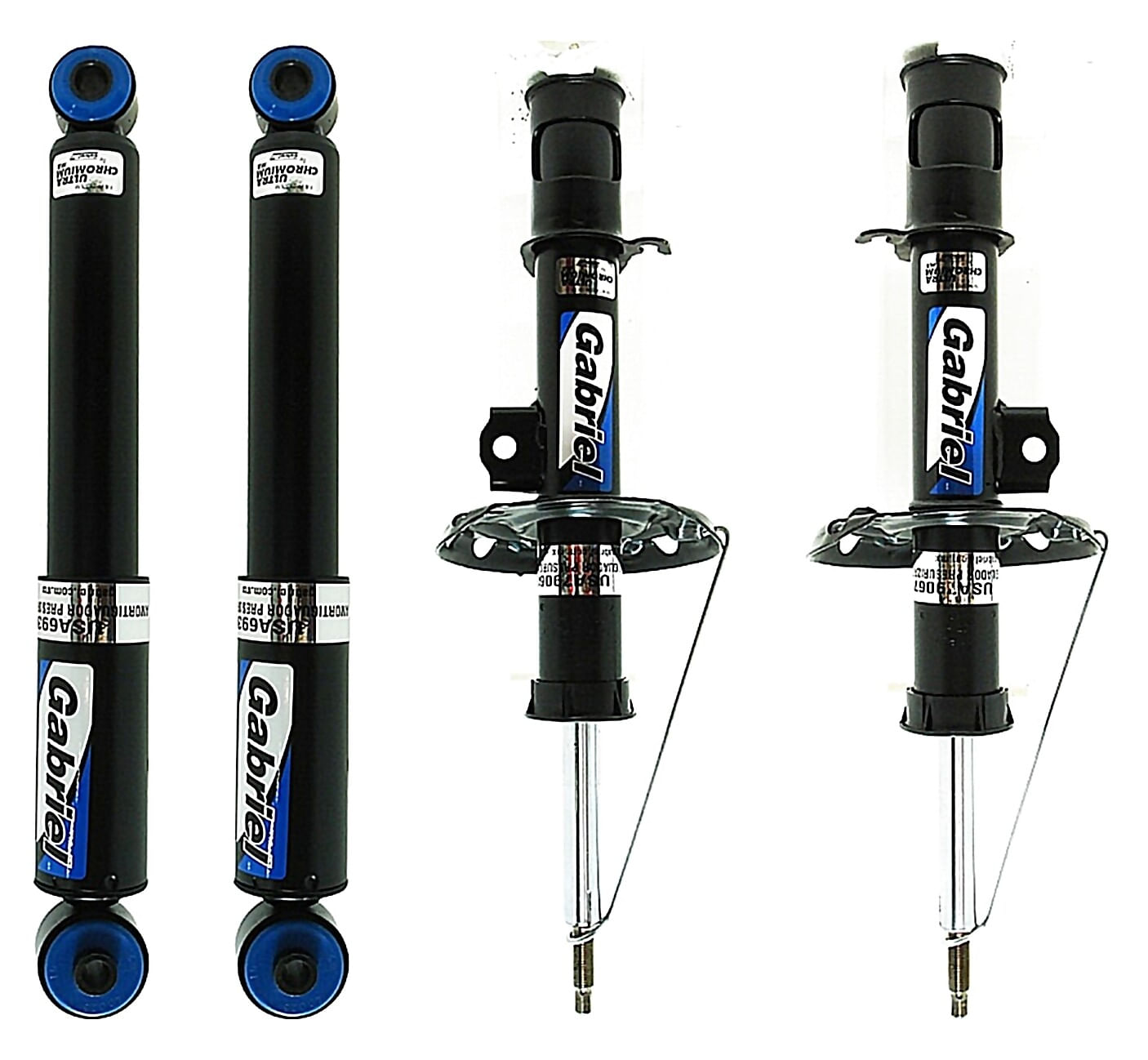 Kit De 4 Amortiguadores Gas Ultra Chromium