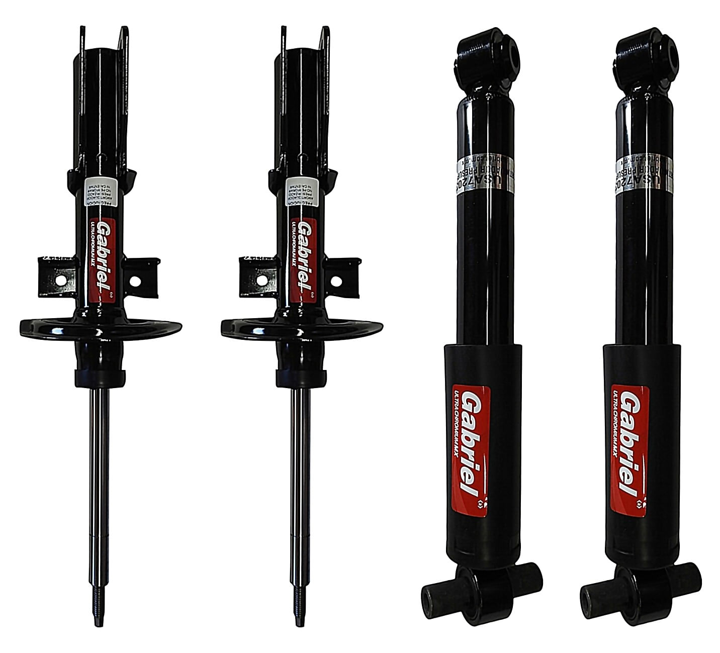 Kit De 4 Amortiguadores Gas Ultra Chromium