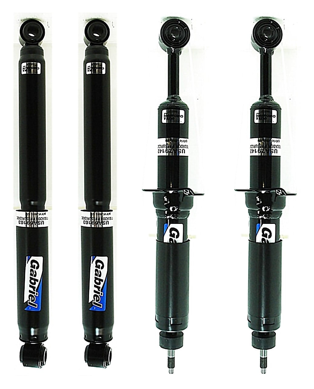 Kit De 4 Amortiguadores Gas Ultra Chromium