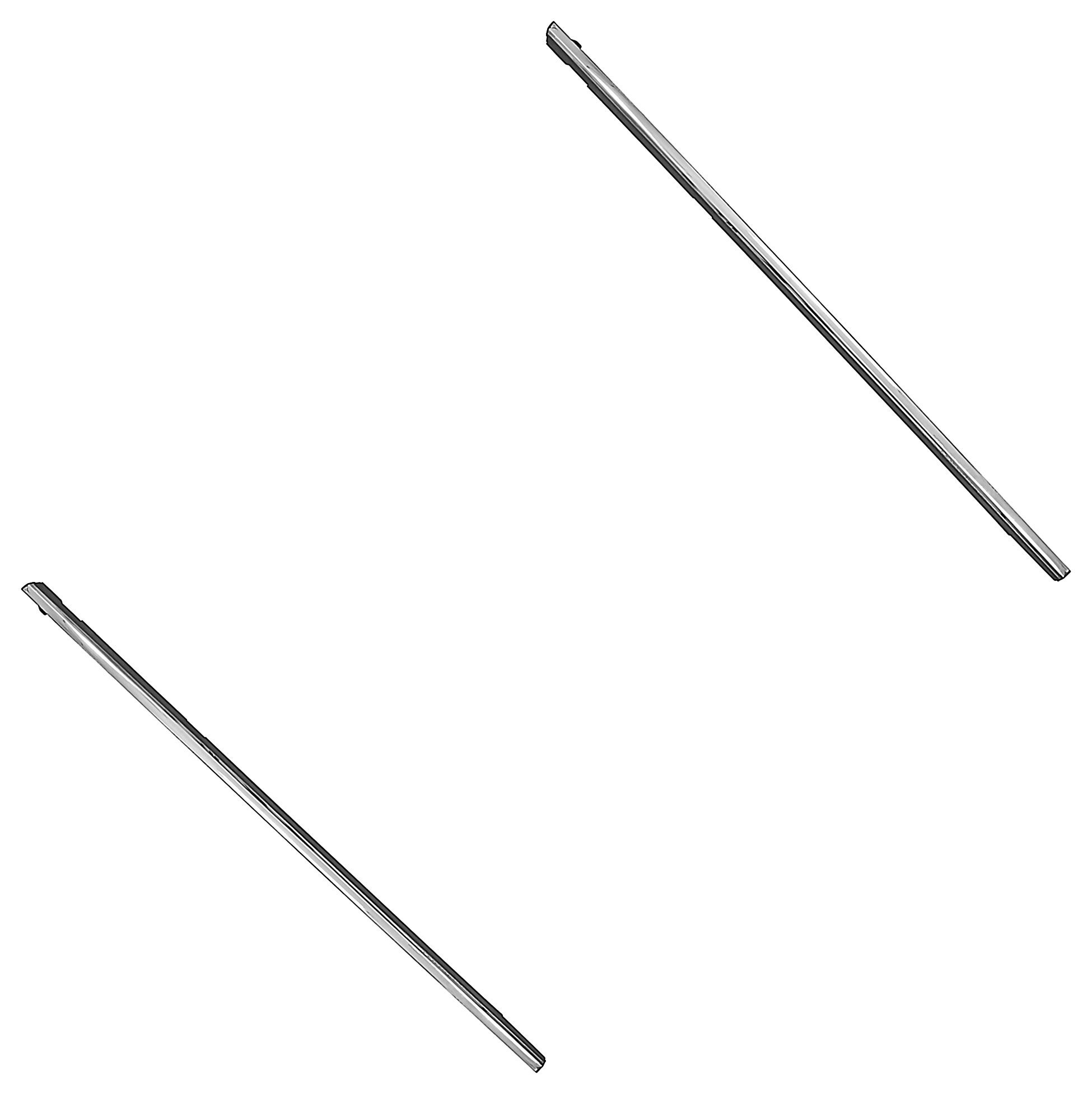 Moldura Para Botagua Trasera Exterior Cromada Lado Conductor O Pasajero