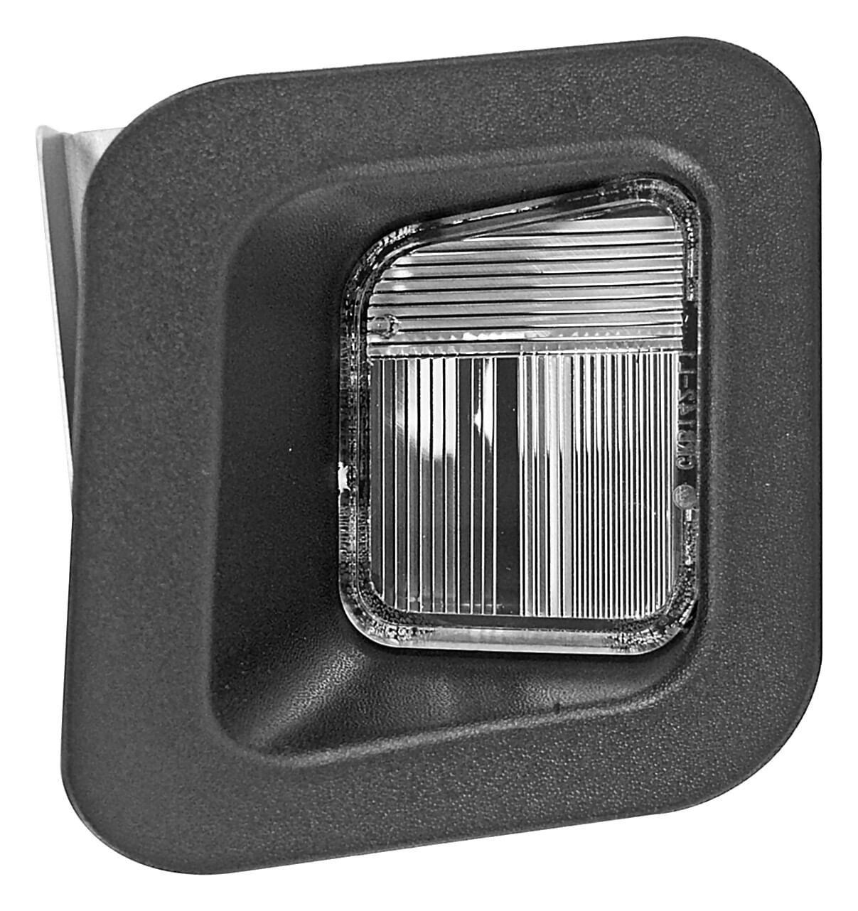 Cubierta Luz De Placa Negra Lado Pasajero