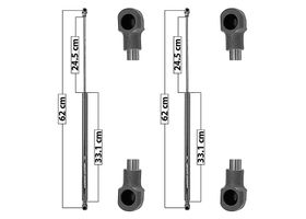 Par De Amortiguadores De Cofre