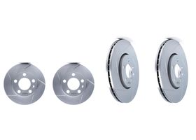 Kit De 4 Discos Ranurados