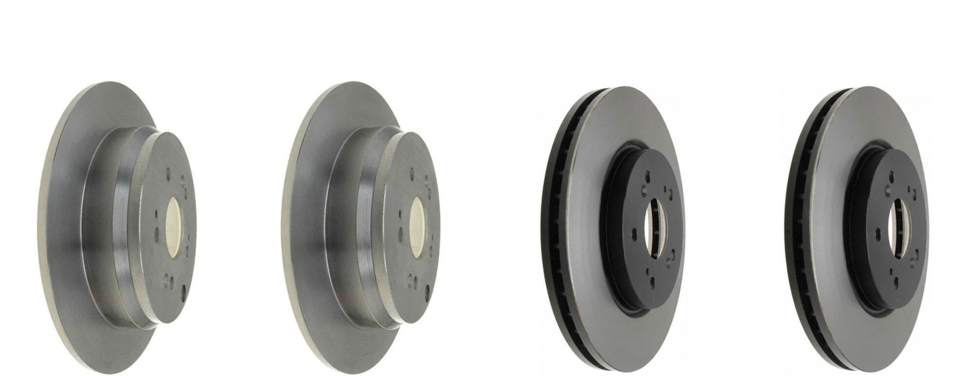Kit De 4 Discos Ranurados