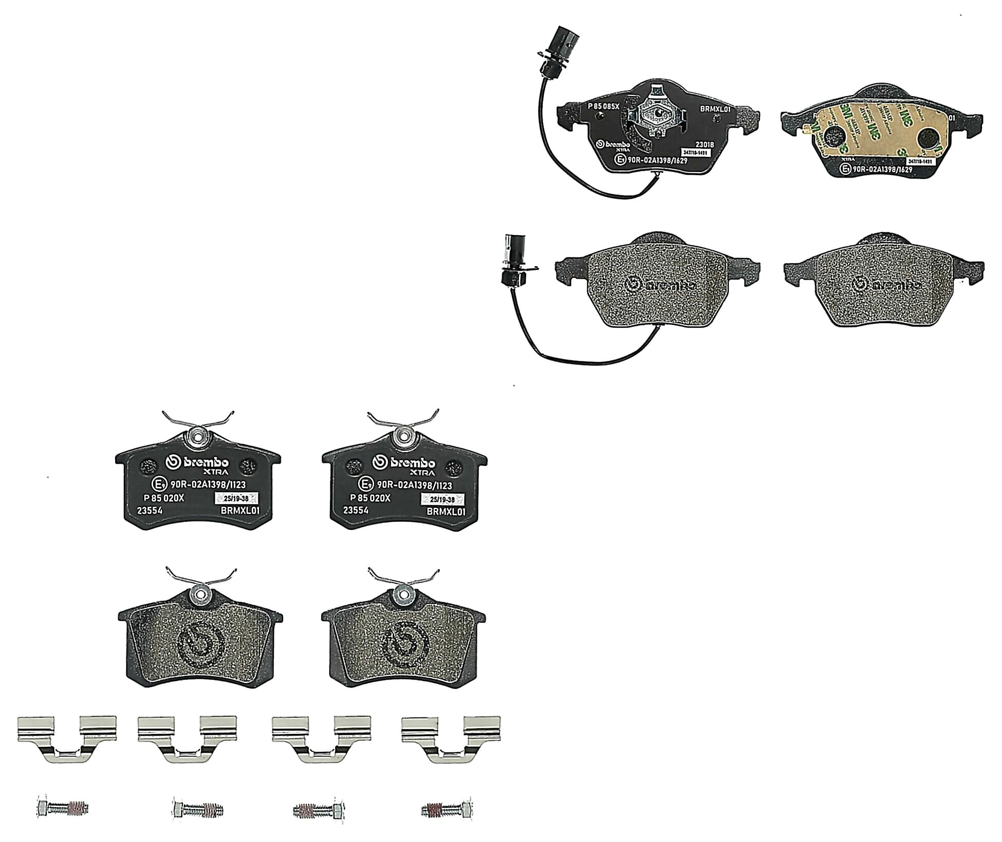 Kit De Balatas Sport Xtra Delanteras y Traseras