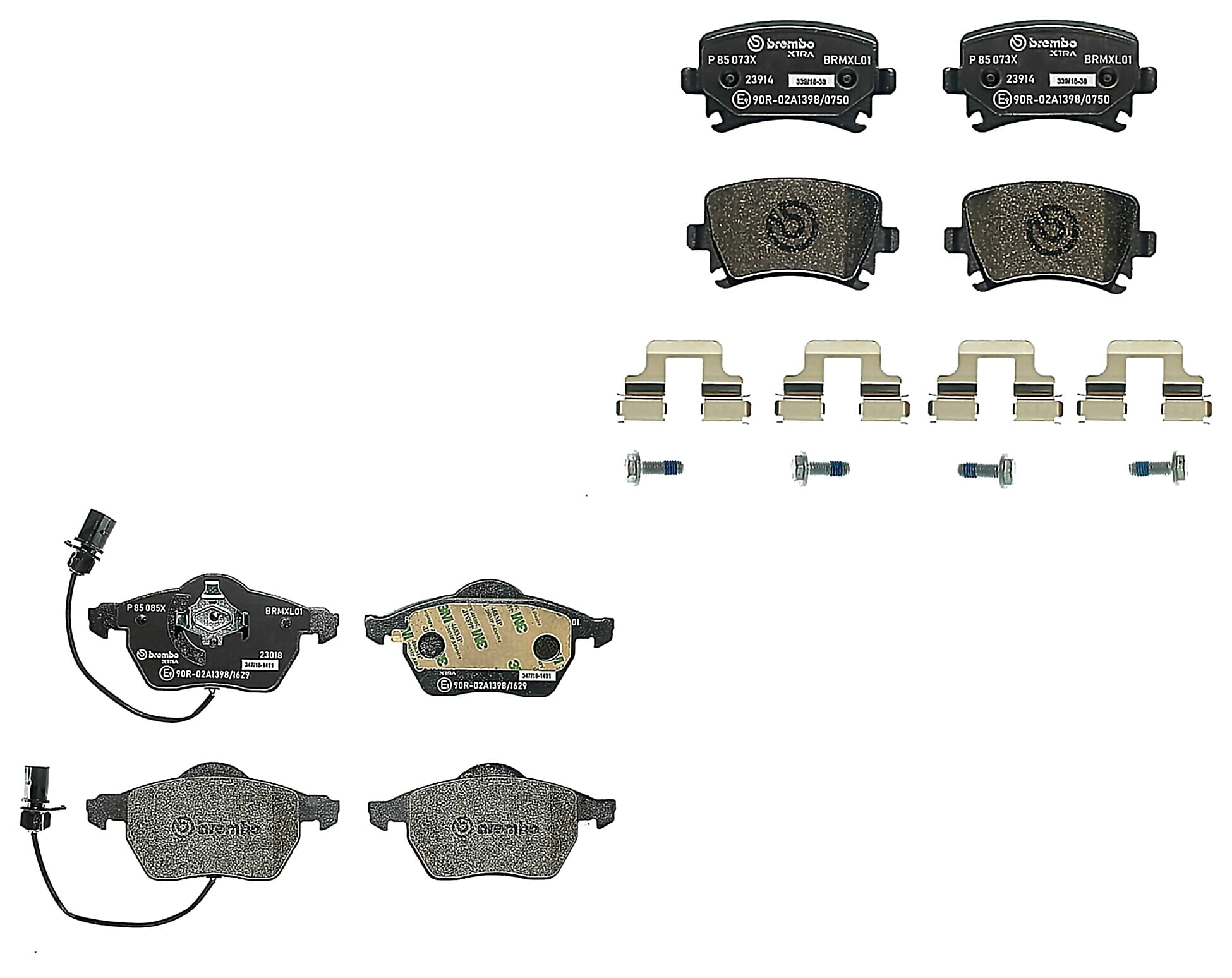 Kit De Balatas Sport Xtra Delanteras y Traseras