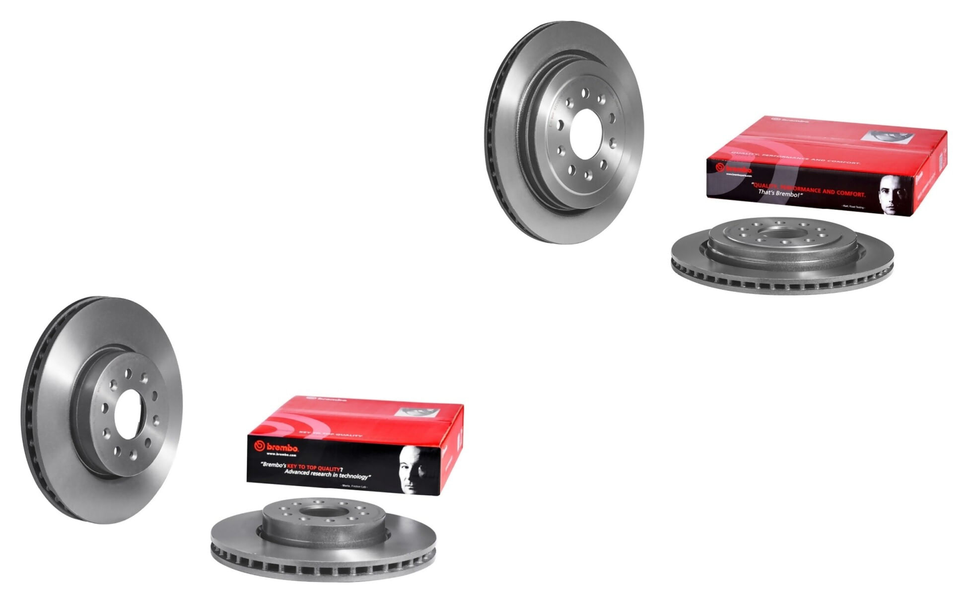 Kit De 4 Discos Ventilados