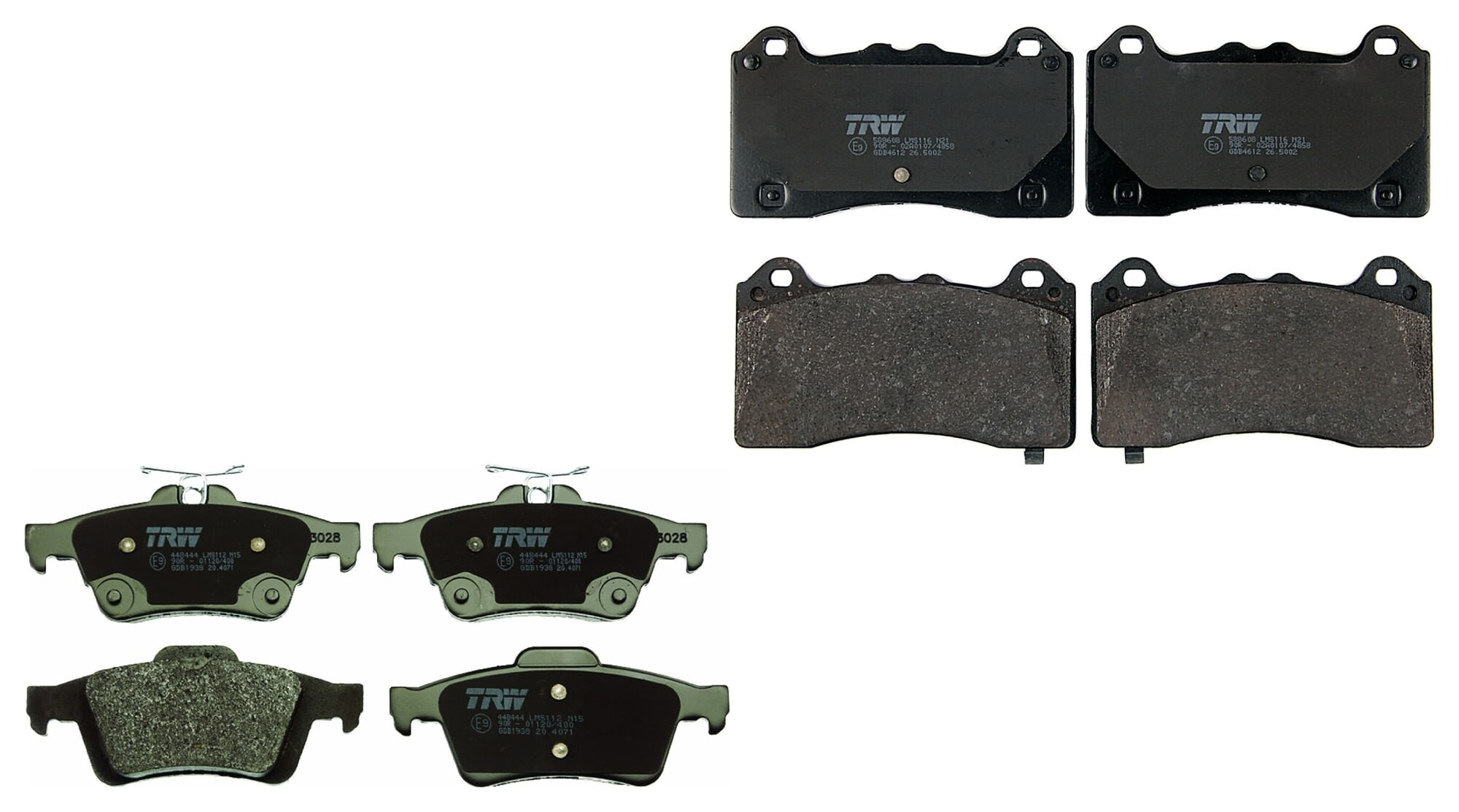 Kit De Balatas Bajos Metales Delanteras Y Traseras