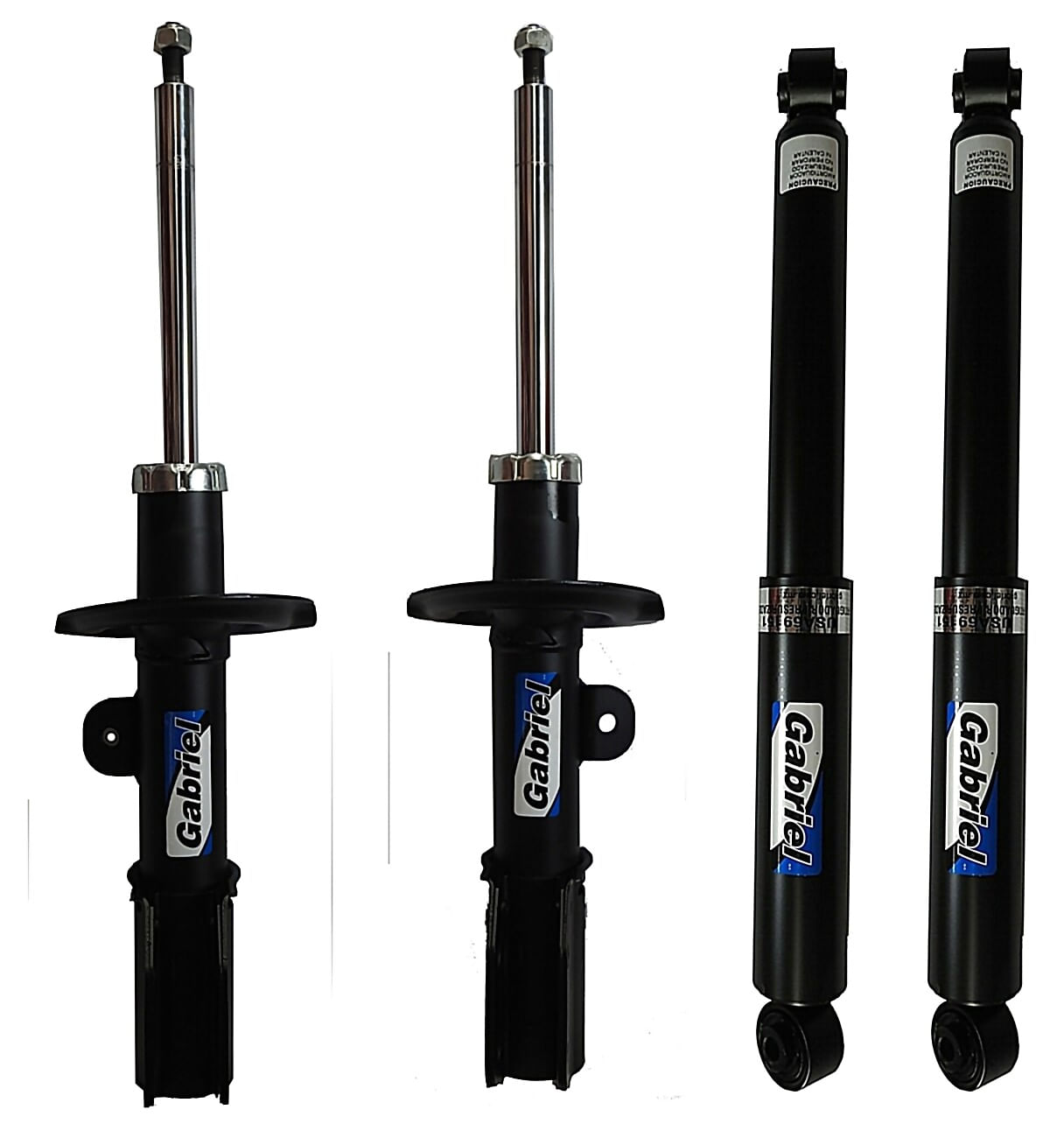 Kit De 4 Amortiguadores Gas Ultra Chromium