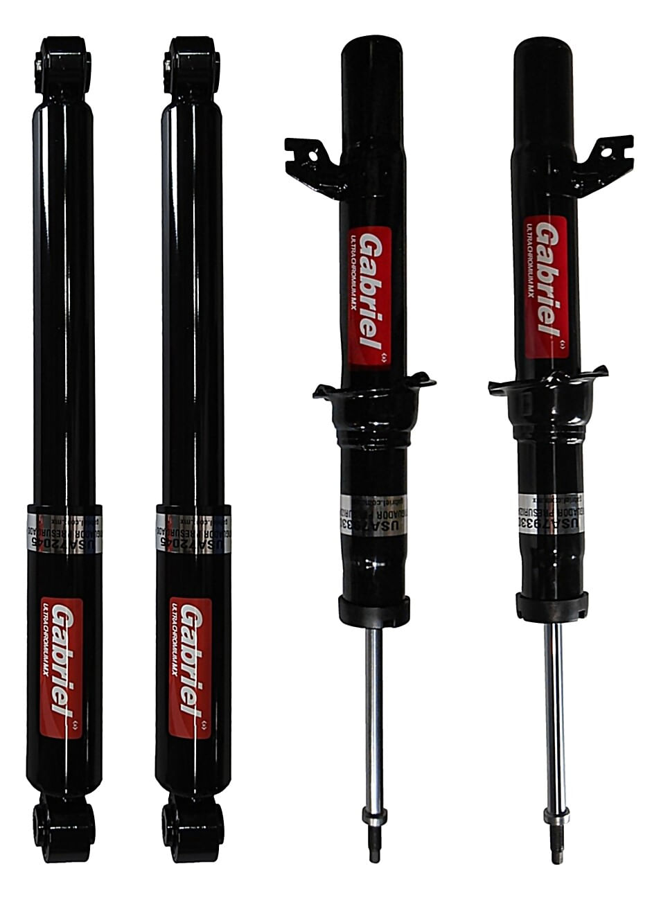 Kit De 4 Amortiguadores Gas Ultra Chromium