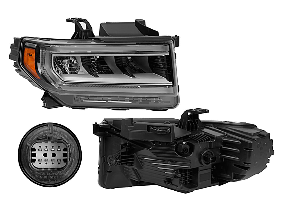 Faro Fondo Cromado Full Led Lado Pasajero