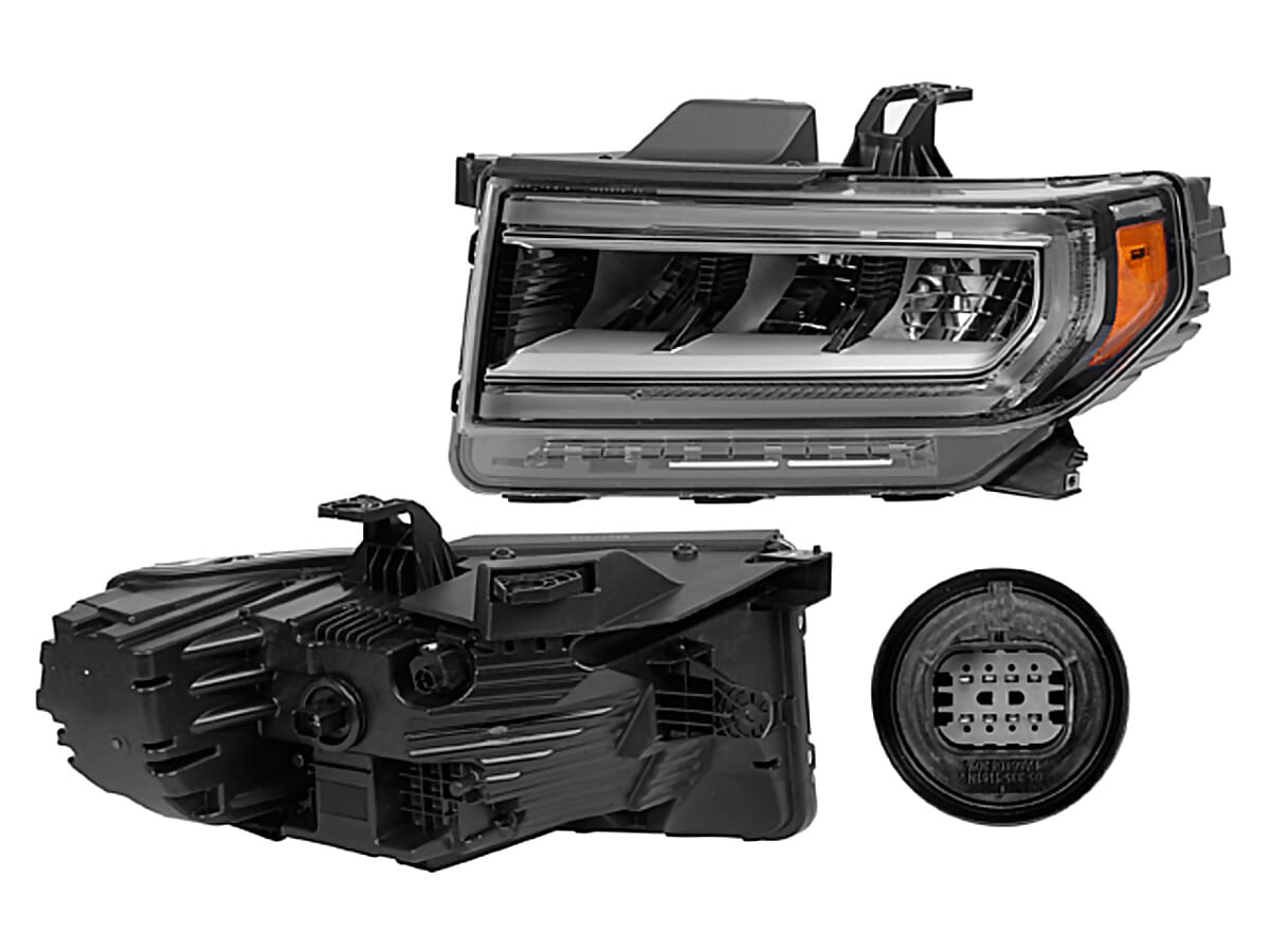 Faro Fondo Cromado Full Led Lado Conductor
