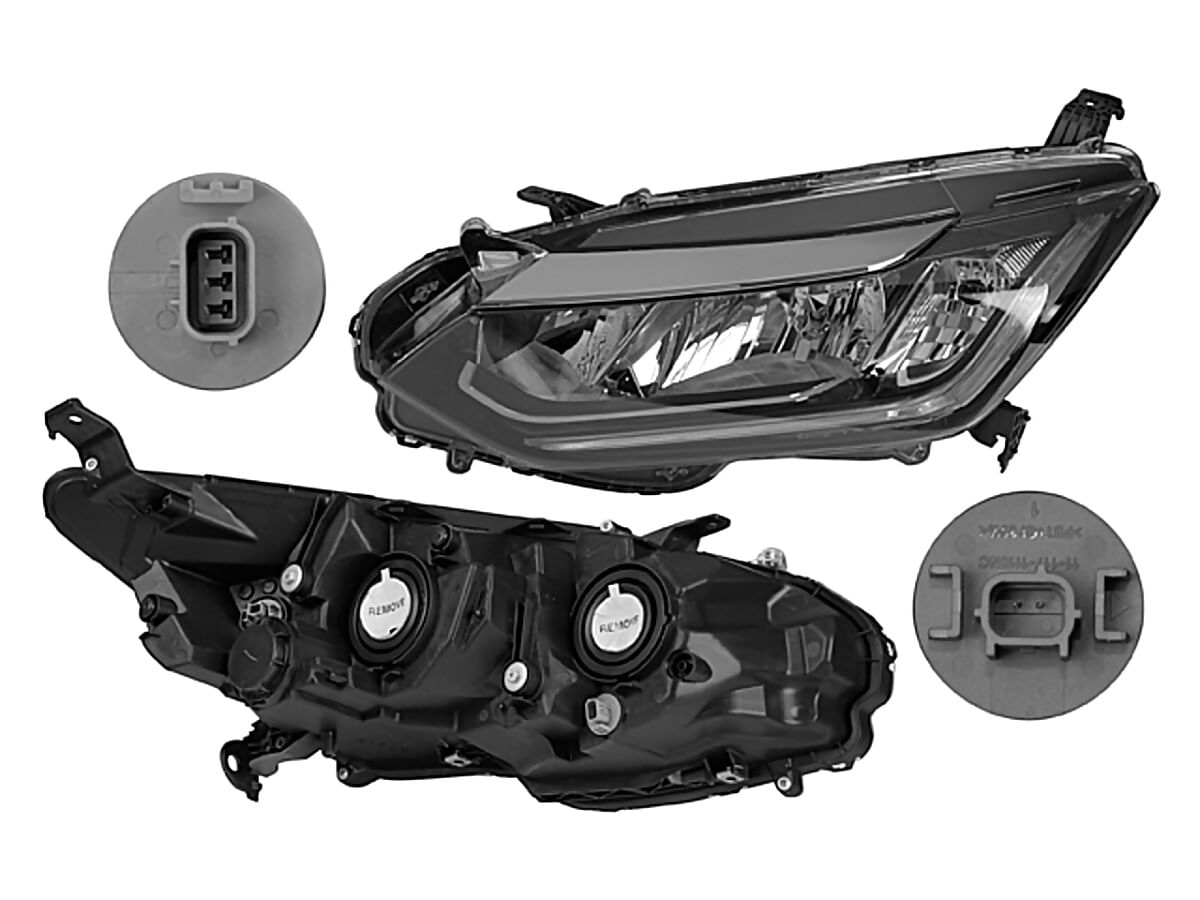 Faro Manual Sin Foco Con Leds Lado Conductor
