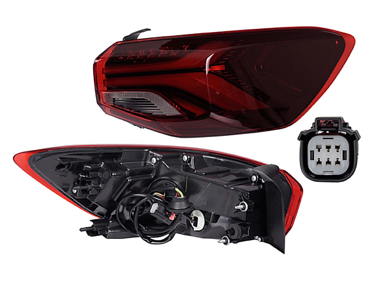 Calavera Exterior Con Leds Lado Pasajero