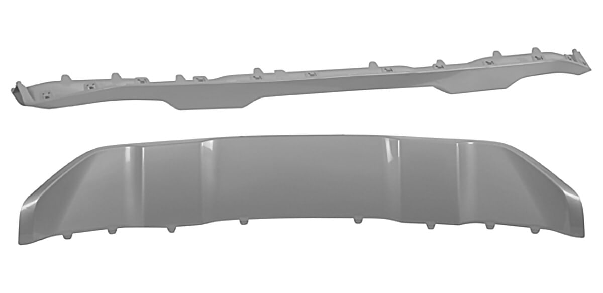 Moldura Para Defensa Trasera Gris
