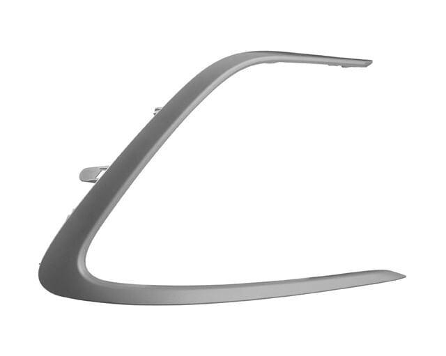Moldura Para Defensa Delantera Plateada Lado Pasajero