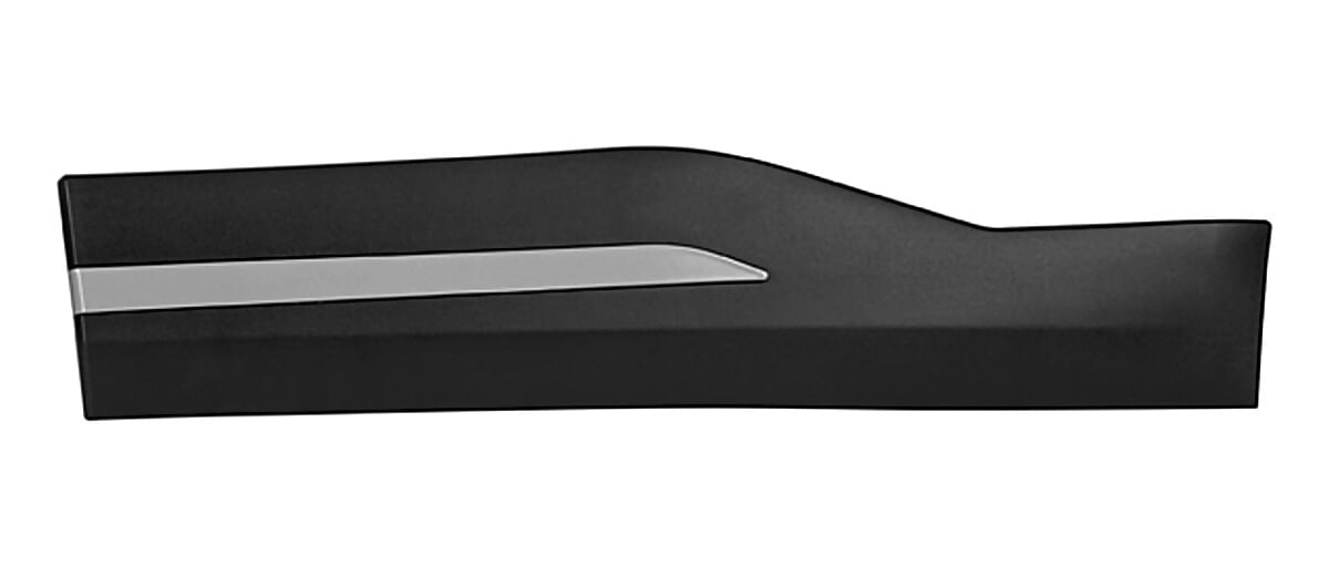 Moldura Para Puerta Trasera Inferior Negra Corrug Con Moldura Plata Lado Conductor