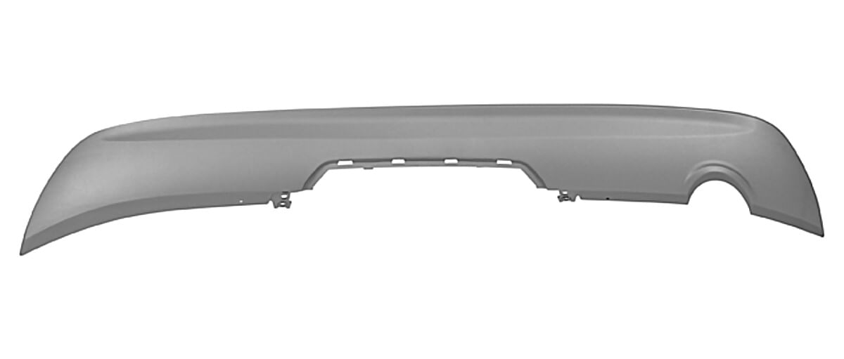 Moldura Para Defensa Trasera Inferior Plateada C/1 Hoyo P/Escape