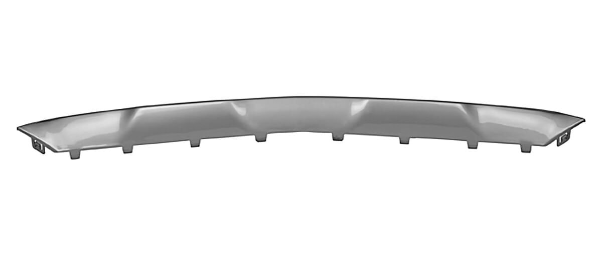 Moldura Para Defensa Delantera Plateada