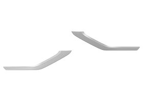 Par De Molduras Para Defensa Delanteras Inferiores Cromada