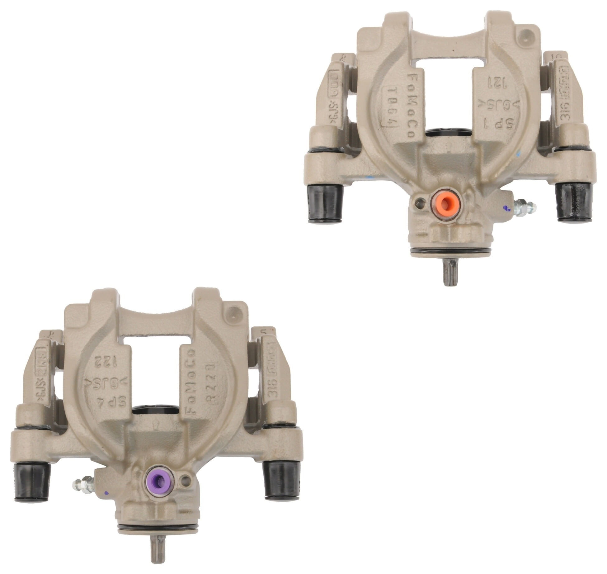 Par De Calipers De Freno Acero Con Soporte Traseros