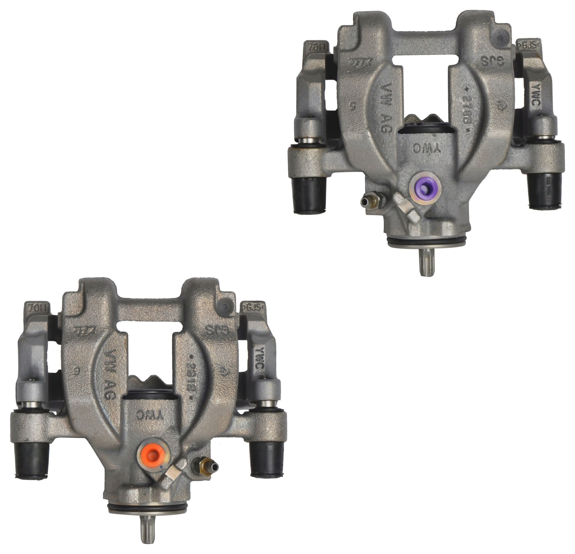 Par De Calipers De Freno Acero Con Soporte Traseros