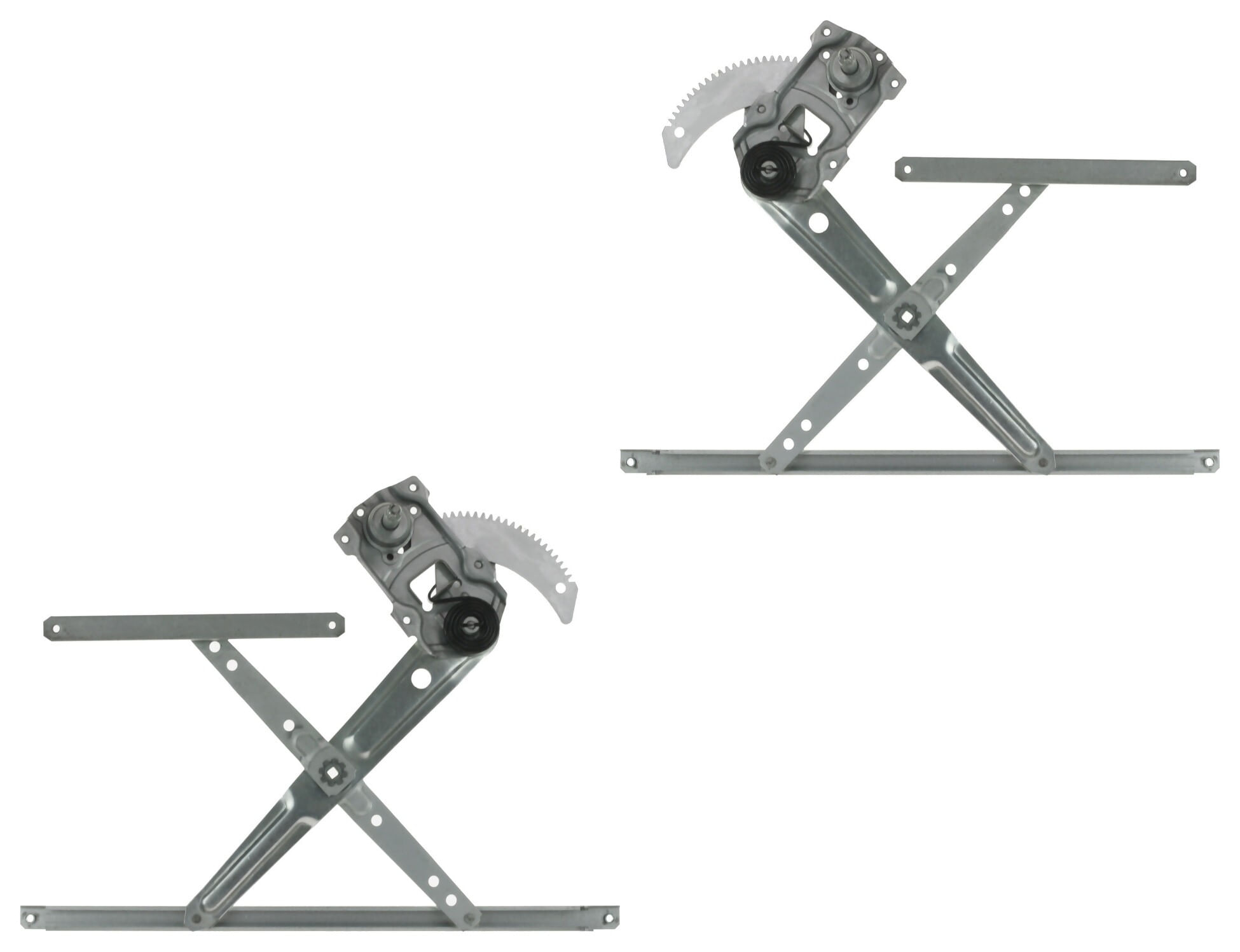 Par De Elevadores De Cristal Manuales Delanteros Sin Motor
